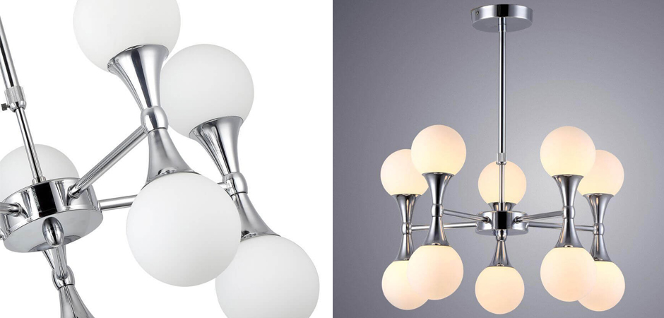 Люстра Ball Valley Chandelier Chromium 10 Люстра Ball Valley Chandelier Chromium 10 - Loft-Concept в Барнауле