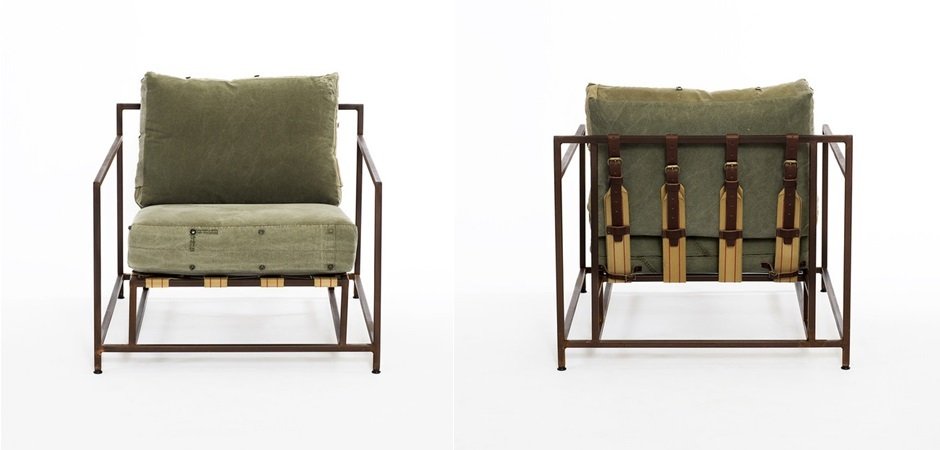 Кресло Inheritance Armchair Olive Military Fabric Кресло Inheritance Armchair Olive Military Fabric - Loft-Concept в Барнауле