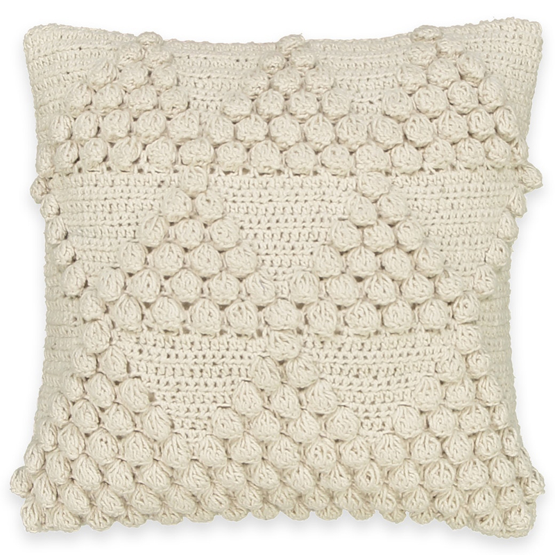 Подушка Macrame Nodules Молочный Подушка Macrame Nodules Молочный в Барнауле | Loft Concept