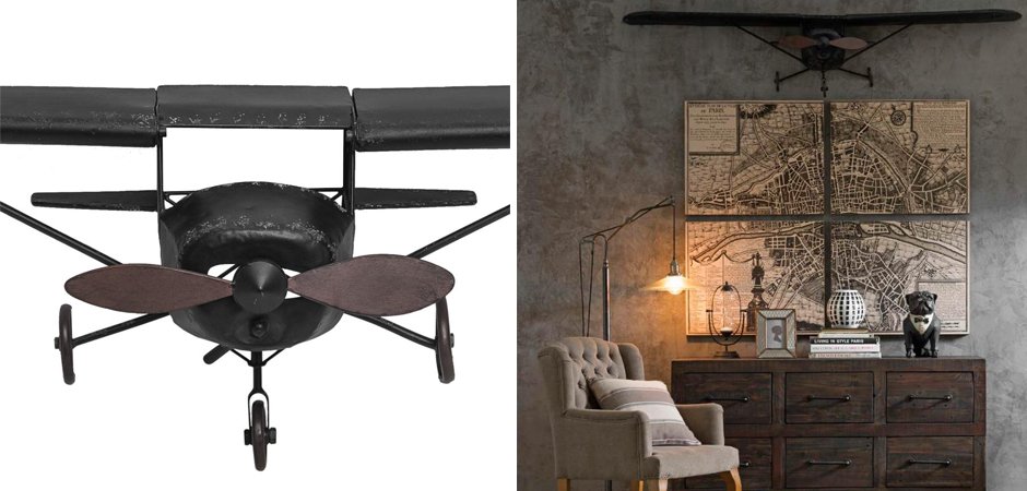 Самолет аксессуар на стену Самолет аксессуар на стену - Loft-Concept в Барнауле