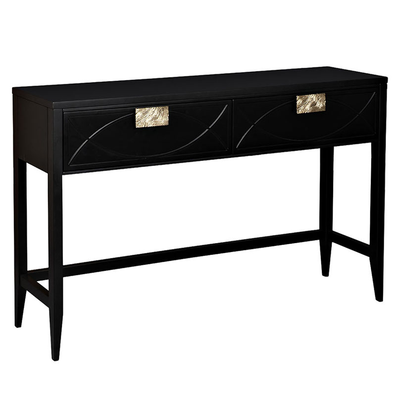 Консоль Amelie Black Console Черный Золотой Консоль Amelie Black Console Черный Золотой в Барнауле | Loft Concept