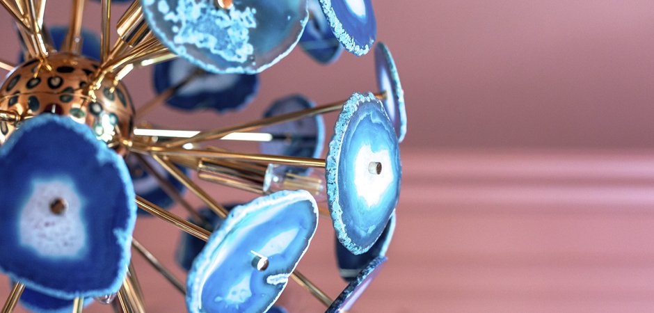 Люстра BRANQUINHO CHANDELIER AGATE blue Люстра BRANQUINHO CHANDELIER AGATE blue - Loft-Concept в Барнауле