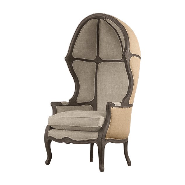 Кресло купол RH Versailles Domed Burlap Backed Chair ivory ( слоновая кость ) Серый Дерево Акация Кресло купол RH Versailles Domed Burlap Backed Chair ivory ( слоновая кость ) Серый Дерево Акация в Барнауле | Loft Concept