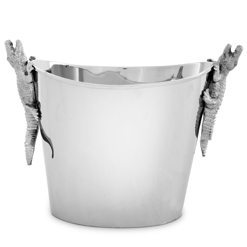 Ведерко для льда Eichholtz Wine Cooler Croc Никель Ведерко для льда Eichholtz Wine Cooler Croc Никель в Барнауле | Loft Concept