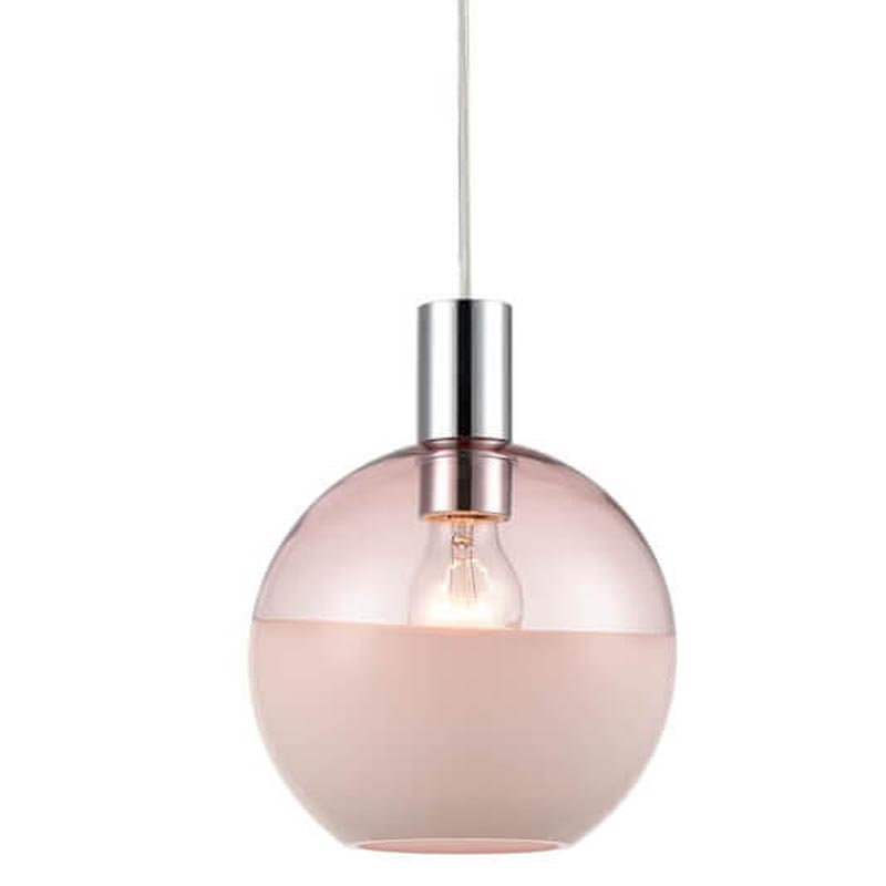 Подвесной светильник Rachel pink Хром Розовый Подвесной светильник Rachel pink Хром Розовый в Барнауле | Loft Concept