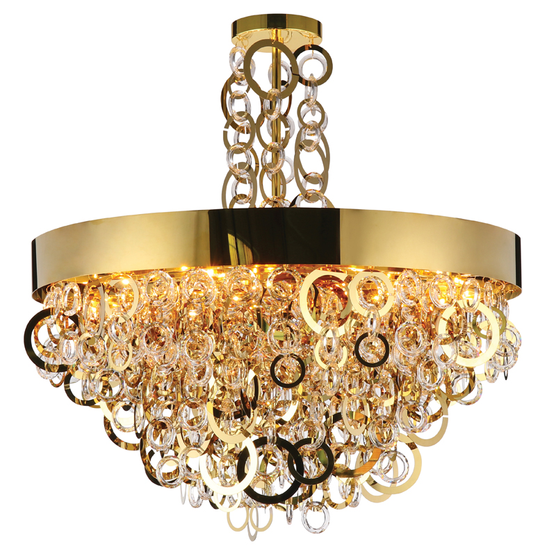 Люстра Maryse Chandelier Глянцевое золото Прозрачный Люстра Maryse Chandelier Глянцевое золото Прозрачный в Барнауле | Loft Concept