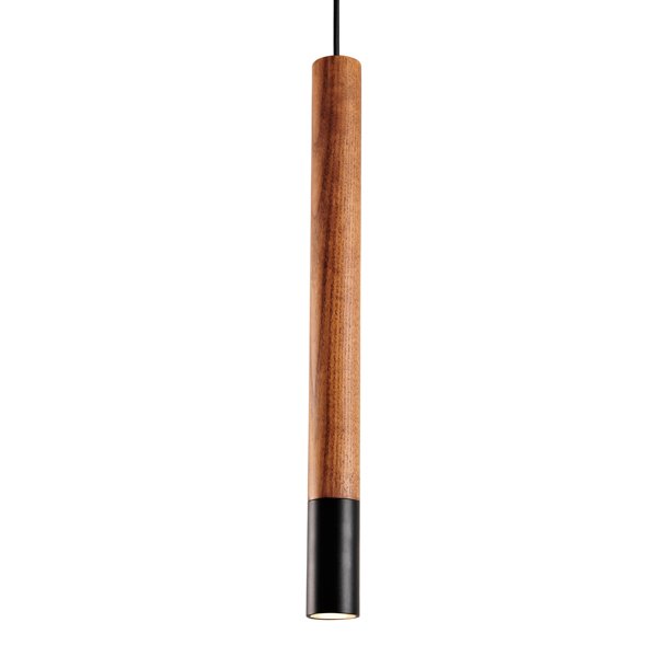 Подвесной светильник Trumpet Wood Black Pendant Lamp Коричневый Черный Подвесной светильник Trumpet Wood Black Pendant Lamp Коричневый Черный в Барнауле | Loft Concept