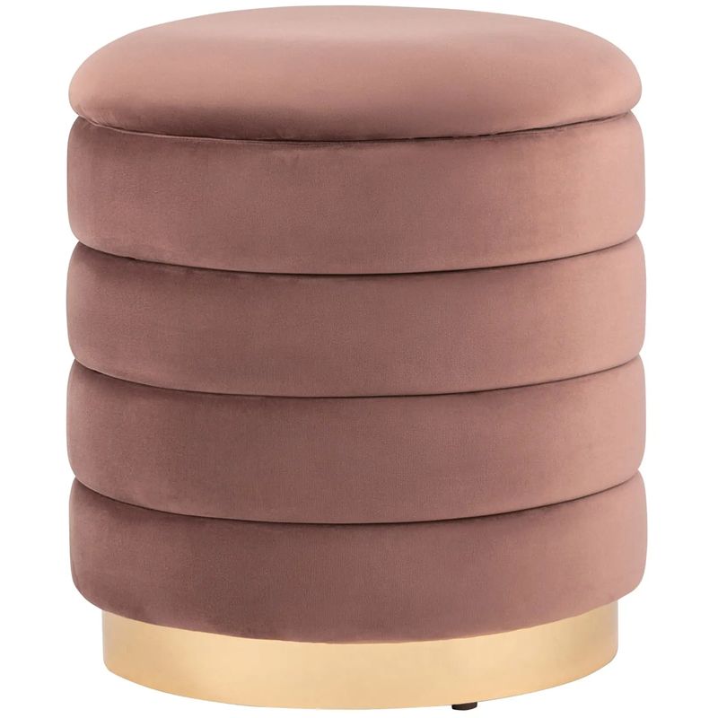 Пуф с ящиком Charlotte пыльно-розовый Glossy Velor Розовый пастельный Пуф с ящиком Charlotte пыльно-розовый Glossy Velor Розовый пастельный в Барнауле | Loft Concept
