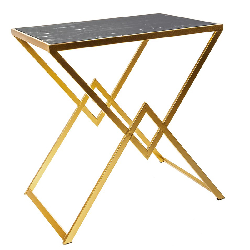 Приставной стол Marble Countertop Table черный мрамор Черный Мрамор Nero Золотой Приставной стол Marble Countertop Table черный мрамор Черный Мрамор Nero Золотой в Барнауле | Loft Concept