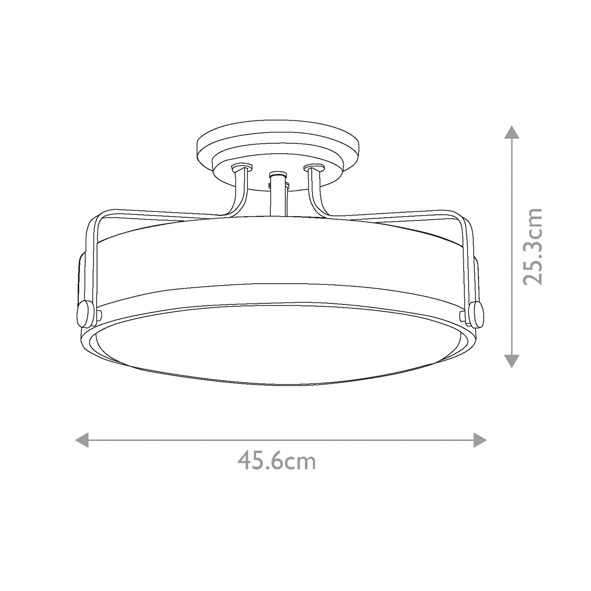 Потолочный светильник с круглым матовым белым плафоном Hinkley в Барнауле
