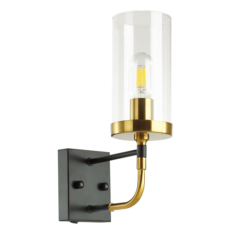 Бра Greger Sconce Прозрачный Глянцевое золото Черный Бра Greger Sconce Прозрачный Глянцевое золото Черный в Барнауле | Loft Concept