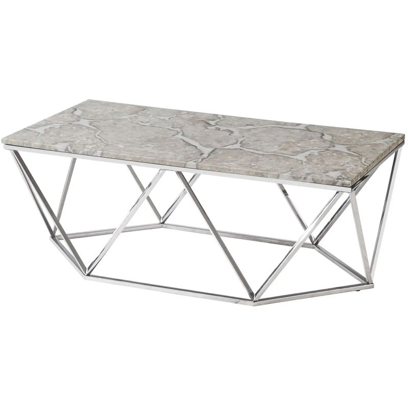 Кофейный столик Kovaldzhi Collection Frame Geometry Silver Бежево-серый Белый Мрамор Bianco Серебряный Кофейный столик Kovaldzhi Collection Frame Geometry Silver Бежево-серый Белый Мрамор Bianco Серебряный в Барнауле | Loft Concept