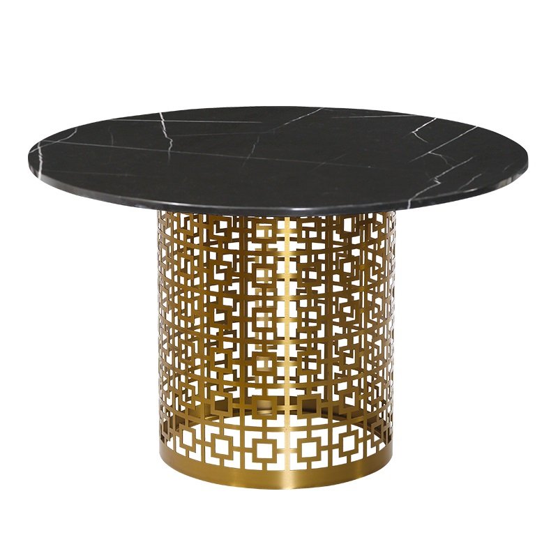 Обеденный стол Artesia Dining Table Black Глянцевое золото Черный Обеденный стол Artesia Dining Table Black Глянцевое золото Черный в Барнауле | Loft Concept