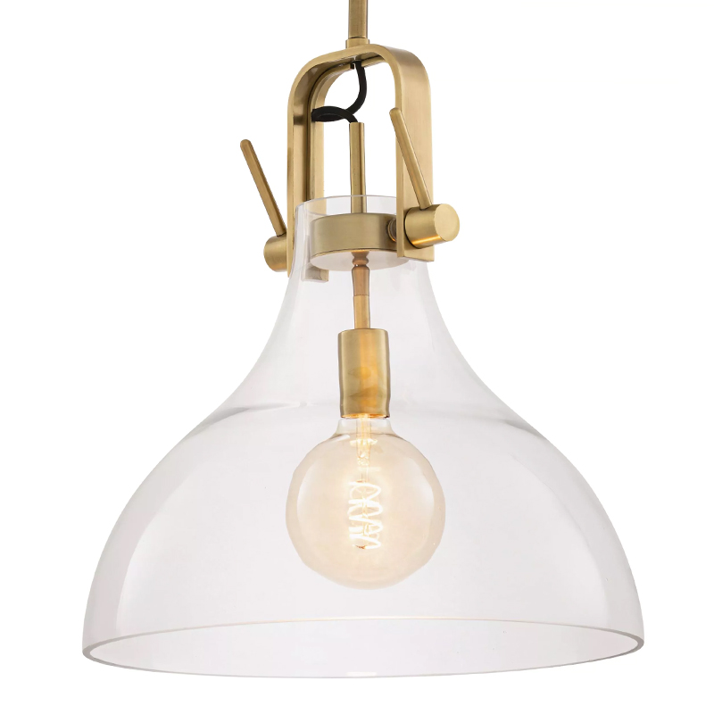 Подвесной светильник Eichholtz Lamp Connery Brass Латунь Прозрачное Стекло в Барнауле | Loft Concept 