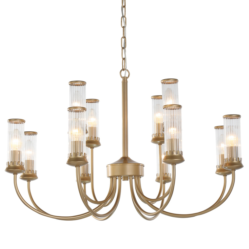 Люстра Morgane Chandelier gold 78 Золотой Прозрачный Люстра Morgane Chandelier gold 78 Золотой Прозрачный в Барнауле | Loft Concept