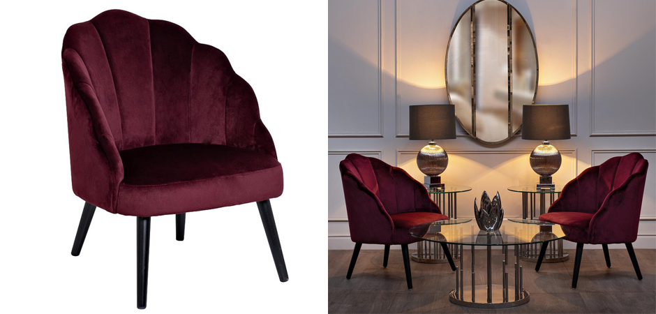 Кресло FolioFlower Armchair burgundy Кресло FolioFlower Armchair burgundy - Loft-Concept в Барнауле