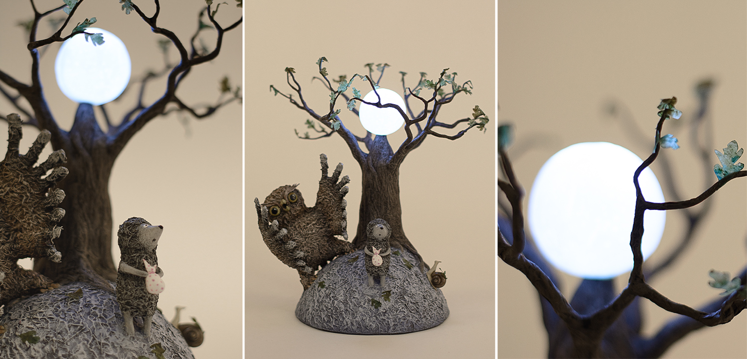 Ночник "Ёжик в тумане" - фото