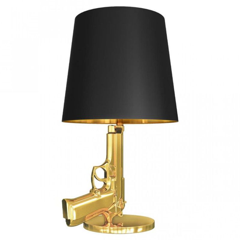 Настольная лампа Flos Gun Table Lamp Золотой Черный Настольная лампа Flos Gun Table Lamp Золотой Черный в Барнауле | Loft Concept