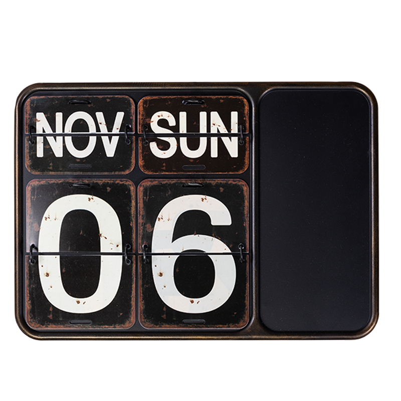 Аксессуар на стену Wall calendar Винтажный черный Аксессуар на стену Wall calendar Винтажный черный в Барнауле | Loft Concept