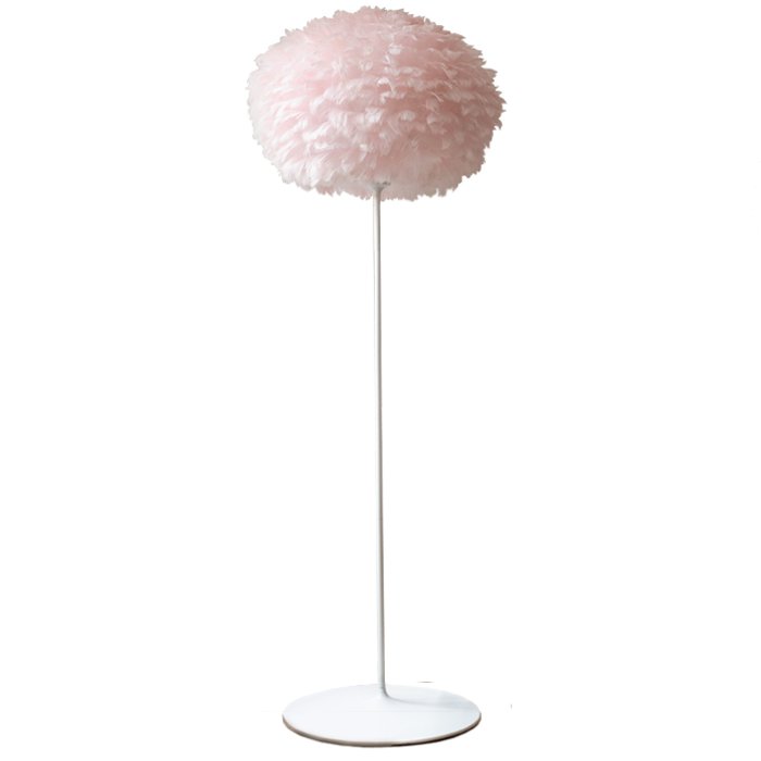 Торшер из перьев Plumage Pink Розовый пастельный Белый Торшер из перьев Plumage Pink Розовый пастельный Белый в Барнауле | Loft Concept