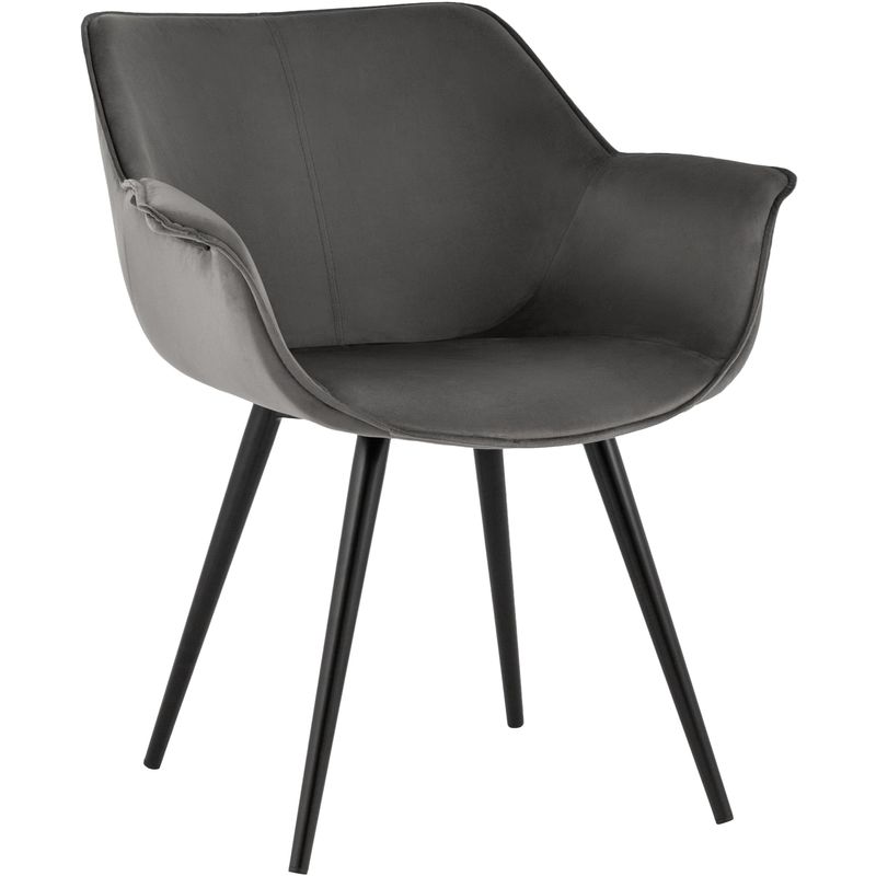 Стул Mason chair Темно-Серый велюр Серый Черный Стул Mason chair Темно-Серый велюр Серый Черный в Барнауле | Loft Concept