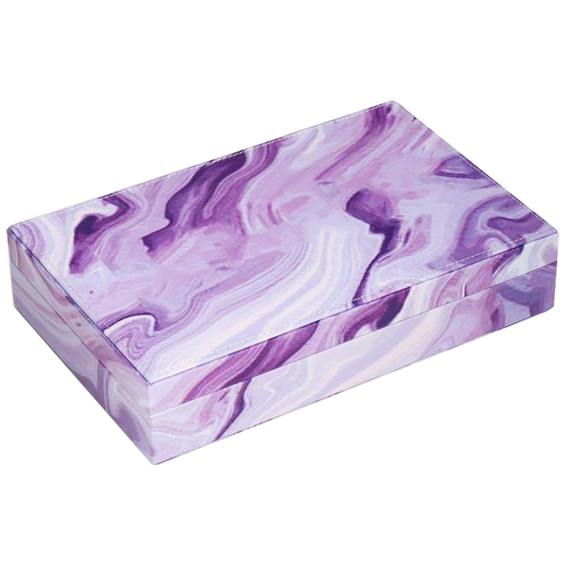 Шкатулка Marble Pattern Box violet Фиолетовый Шкатулка Marble Pattern Box violet Фиолетовый в Барнауле | Loft Concept