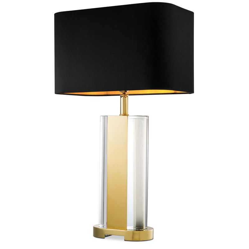 Настольная лампа Eichholtz Table Lamp Vittore Прозрачный Черный Глянцевое золото Настольная лампа Eichholtz Table Lamp Vittore Прозрачный Черный Глянцевое золото в Барнауле | Loft Concept