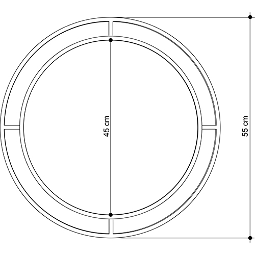 Настенное зеркало круглой формы в черной металлической раме BUBBLE MIRROR BLACK Настенное зеркало круглой формы в черной металлической раме BUBBLE MIRROR BLACK в Барнауле
