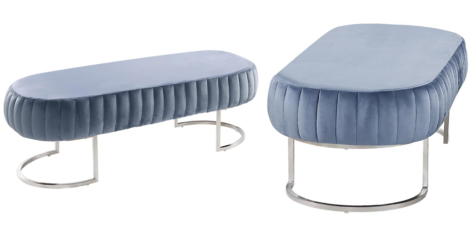 Банкетка Soft Blocks Blue Gray Банкетка Soft Blocks Blue Gray - Loft-Concept в Барнауле
