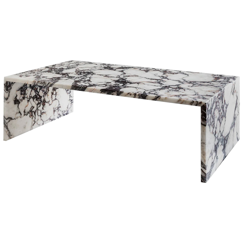 Кофейный стол Patricio Marble Coffee Table Белый Коричневый Молочный Кофейный стол Patricio Marble Coffee Table Белый Коричневый Молочный в Барнауле | Loft Concept