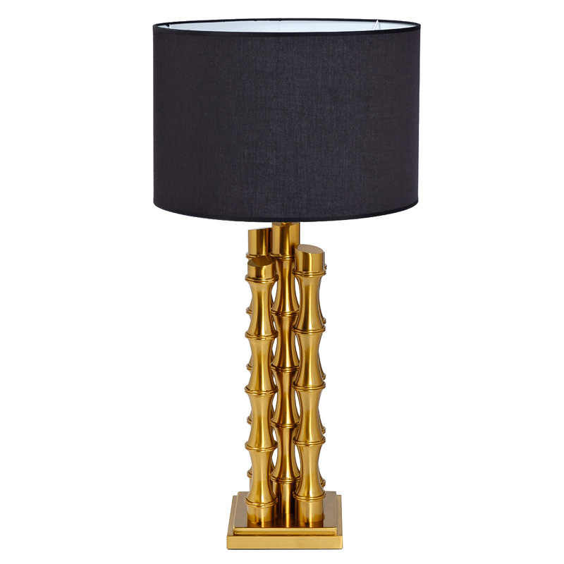 Настольная лампа с Черным Абажуром Damian Gold Table Lamp Глянцевое золото Черный Настольная лампа с Черным Абажуром Damian Gold Table Lamp Глянцевое золото Черный в Барнауле | Loft Concept