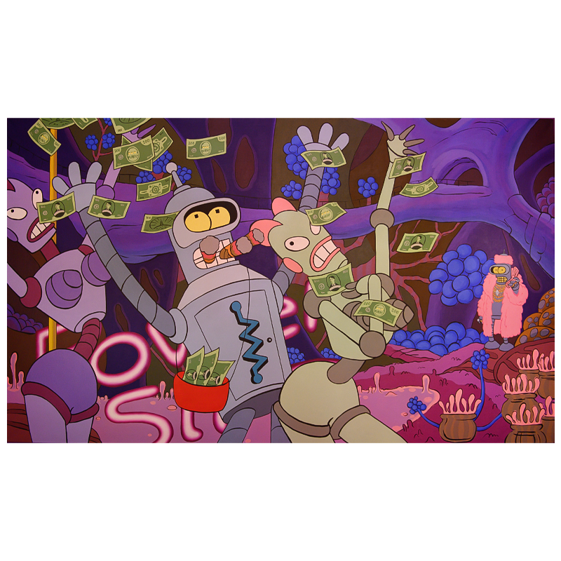 Картина Futurama Bender Make it Rain Мульти Картина Futurama Bender Make it Rain Мульти в Барнауле | Loft Concept