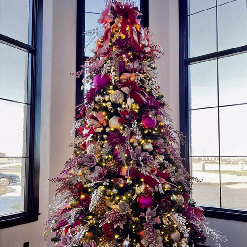 Дизайнерская Елка Премиум украшенная Лиловым Декором Christmas Tree Lilac Premium Лиловый Серебряный Дизайнерская Елка Премиум украшенная Лиловым Декором Christmas Tree Lilac Premium Лиловый Серебряный в Барнауле | Loft Concept