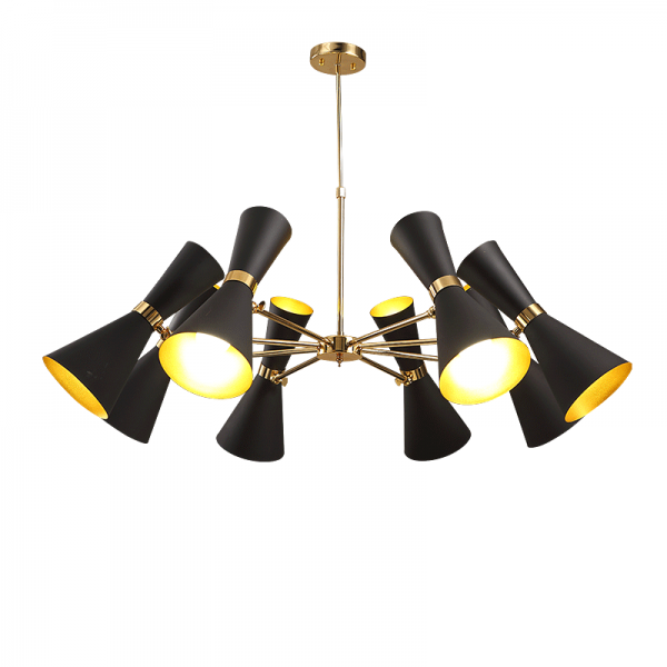 Люстра Delightfull Cairo Chandelier Глянцевое золото Черный Люстра Delightfull Cairo Chandelier Глянцевое золото Черный в Барнауле | Loft Concept