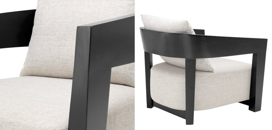 Кресло Eichholtz Chair Rubautelli Black Кресло Eichholtz Chair Rubautelli Black - Loft-Concept в Барнауле