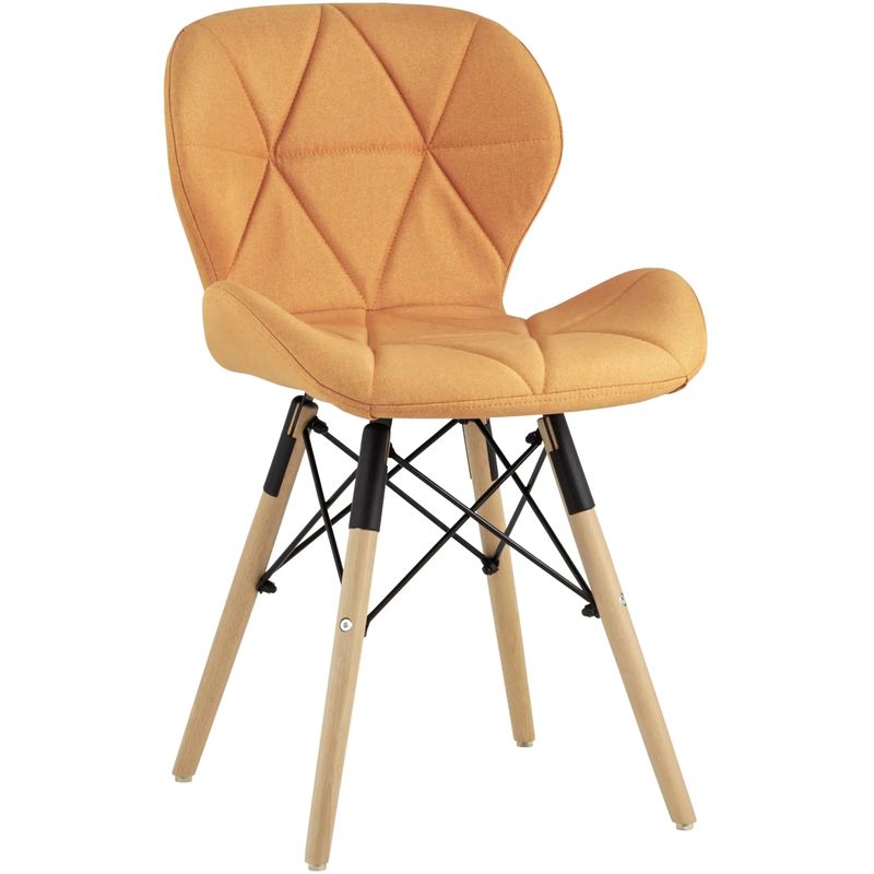 Стул Jeroen Chair Рогожка Оранжевый Цвет Оранжевый Древесина Черный Стул Jeroen Chair Рогожка Оранжевый Цвет Оранжевый Древесина Черный в Барнауле | Loft Concept