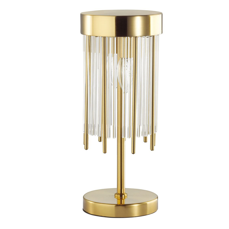Настольная лампа Niemira Table lamp Прозрачный (Transparent) Золотой в Барнауле | Loft Concept 