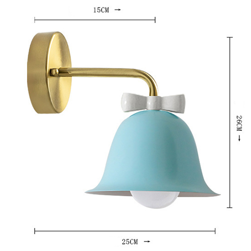 Бра Колокольчик Bell with Bow Blue Wall Lamp Голубой Бра Колокольчик Bell with Bow Blue Wall Lamp Голубой в Барнауле