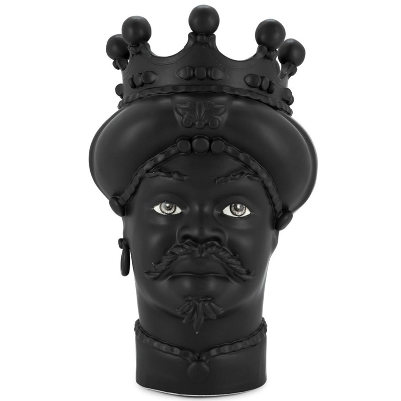 Ваза Vase Moro Man All Black Черный Ваза Vase Moro Man All Black Черный в Барнауле | Loft Concept