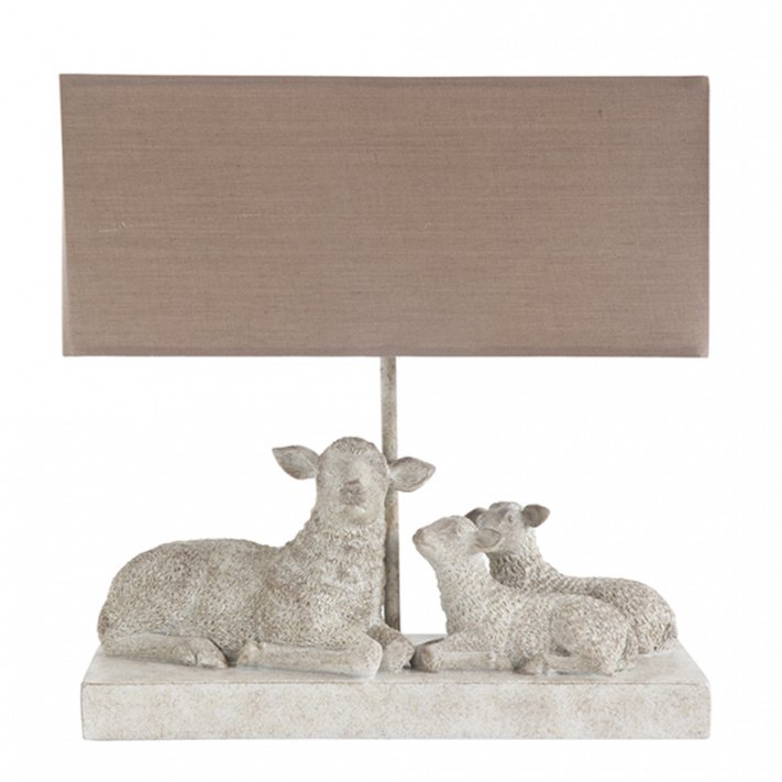 Настольная лампа Mouton Lampe de table Бежево-серый Настольная лампа Mouton Lampe de table Бежево-серый в Барнауле | Loft Concept