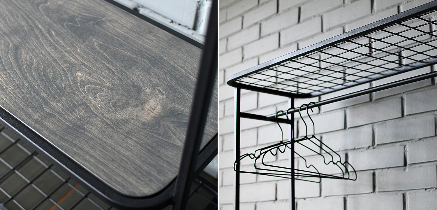 Рейл Braydon Industrial Metal Rust Clothes Rail - фото