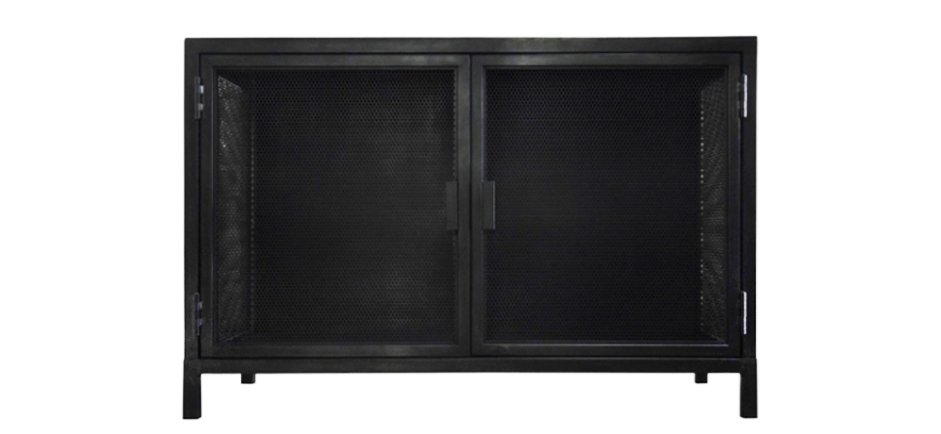 Буфет с 2-мя дверцами из металлической сетки Industrial Loft Dark Metal 2 Door Beto Cabinet Буфет с 2-мя дверцами из металлической сетки Industrial Loft Dark Metal 2 Door Beto Cabinet - Loft-Concept в Барнауле