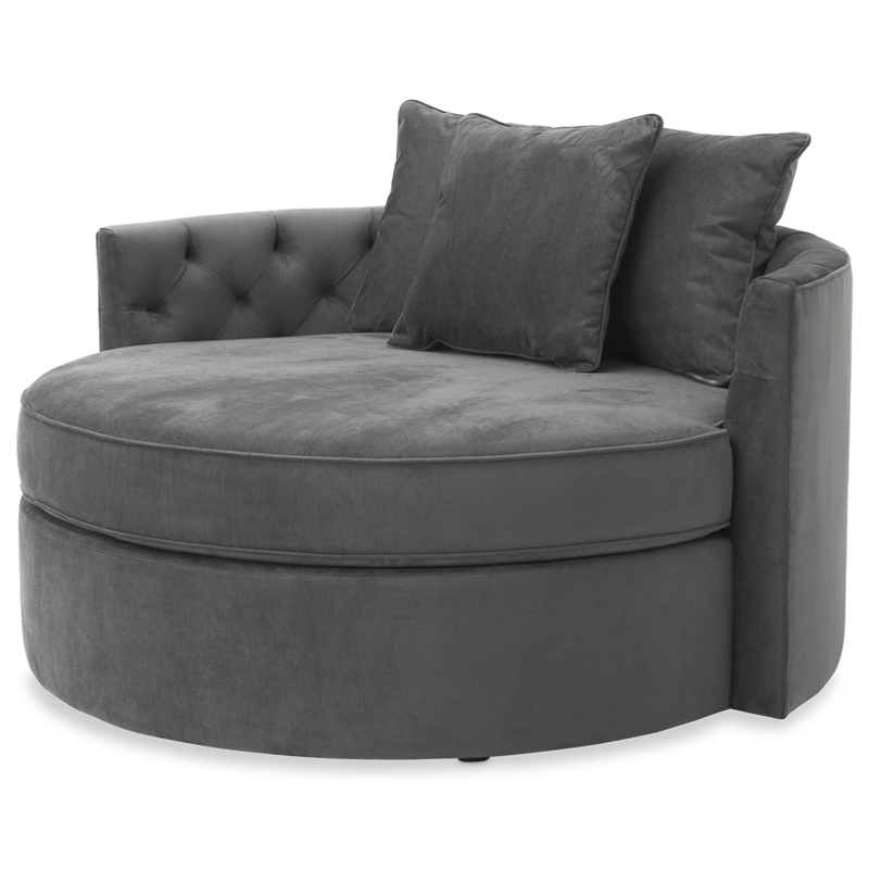 Диван Eichholtz Sofa Carlita Granite grey Серый Диван Eichholtz Sofa Carlita Granite grey Серый в Барнауле | Loft Concept
