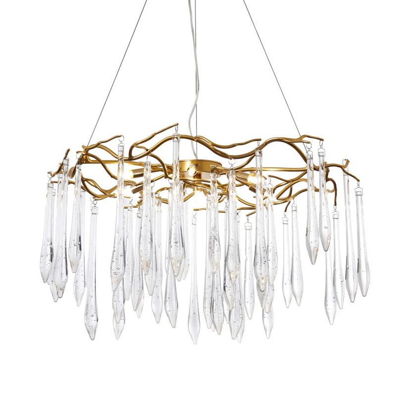 Люстра Average Crystal Rain Gold Золотой Люстра Average Crystal Rain Gold Золотой в Барнауле | Loft Concept