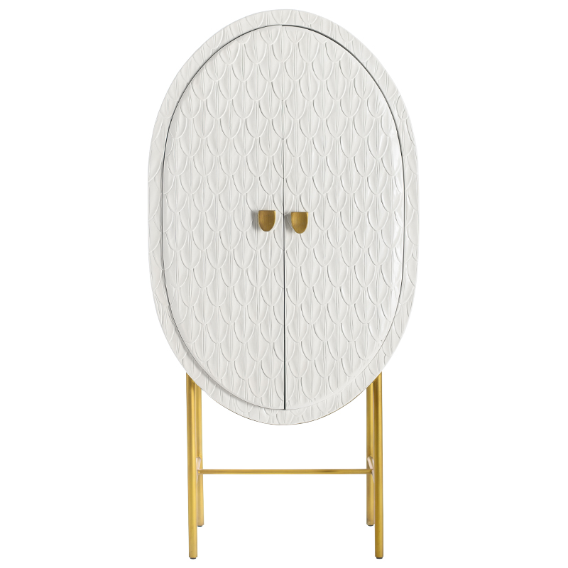 Шкаф White Feathers Cabinet Белый Золотой Шкаф White Feathers Cabinet Белый Золотой в Барнауле | Loft Concept
