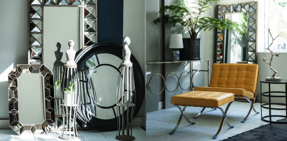 Зеркало настенное состаренное Patina Mirror Wood Зеркало настенное состаренное Patina Mirror Wood - Loft-Concept в Барнауле