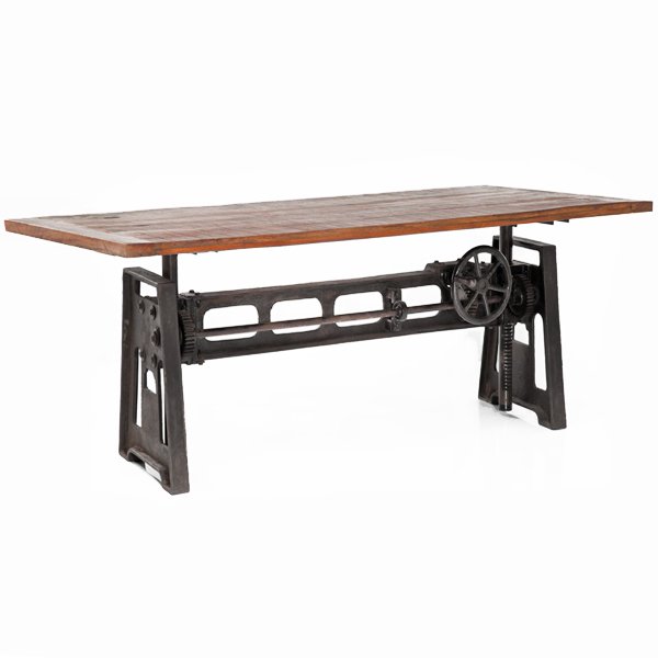 Стол GARIBALDI Dining Table Industrial Дуб темный Стол GARIBALDI Dining Table Industrial Дуб темный в Барнауле | Loft Concept