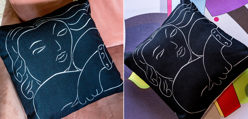 Декоративная подушка White Silhouette Pasiphae Pillow Декоративная подушка White Silhouette Pasiphae Pillow - Loft-Concept в Барнауле