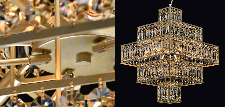 Люстра Crystal Inserts Lamp amber 16 Люстра Crystal Inserts Lamp amber 16 - Loft-Concept в Барнауле
