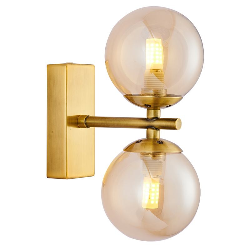 Бра Berries Sconce amber Латунь Янтарь (Amber) Бра Berries Sconce amber Латунь Янтарь (Amber) в Барнауле | Loft Concept